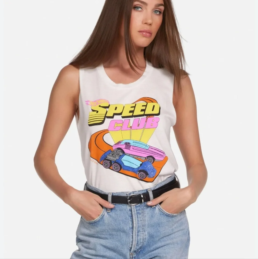 Lauren Moshi Kel Hot Wheels Speed Club tank top